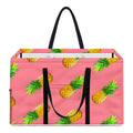 Pink Pineapple Pattern Print Utility Tote Bag