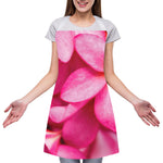 Pink Plumeria Flower Print Adjustable Apron