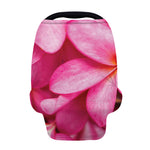 Pink Plumeria Flower Print Baby Seat Cover