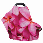 Pink Plumeria Flower Print Baby Seat Cover