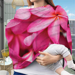 Pink Plumeria Flower Print Baby Seat Cover