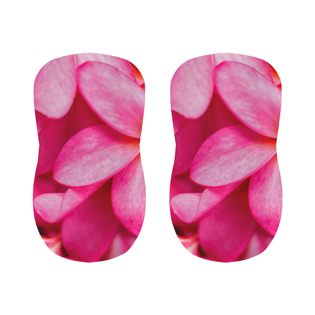 Pink Plumeria Flower Print Bar Stool Covers