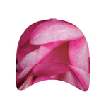 Pink Plumeria Flower Print Baseball Cap