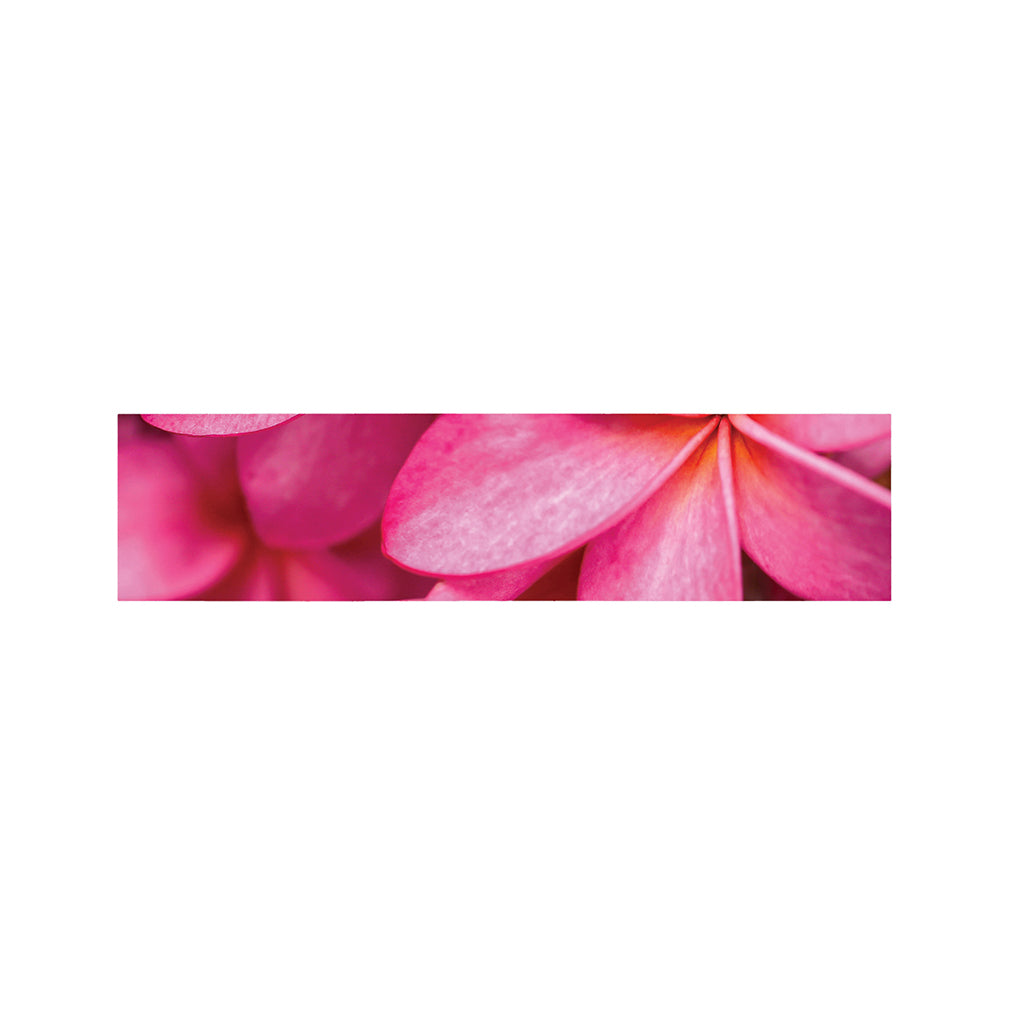 Pink Plumeria Flower Print Bed Runner