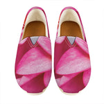 Pink Plumeria Flower Print Casual Shoes