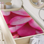 Pink Plumeria Flower Print Changing Pad Cover