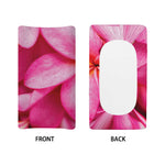 Pink Plumeria Flower Print Changing Pad Cover