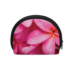 Pink Plumeria Flower Print Coin Purse