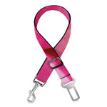 Pink Plumeria Flower Print Dog Seat Belt