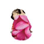 Pink Plumeria Flower Print Dog Zip Up Jacket