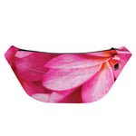 Pink Plumeria Flower Print Fanny Pack