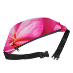 Pink Plumeria Flower Print Fanny Pack