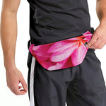 Pink Plumeria Flower Print Fanny Pack