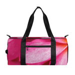 Pink Plumeria Flower Print Gym Bag