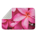 Pink Plumeria Flower Print Indoor Door Mat