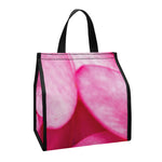Pink Plumeria Flower Print Insulated Lunch Tote