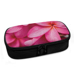 Pink Plumeria Flower Print Insulin Cooler Travel Case