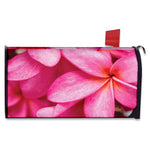 Pink Plumeria Flower Print Mailbox Cover