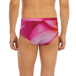 Pink Plumeria Flower Print Men's Briefs