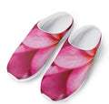 Pink Plumeria Flower Print Mesh Casual Shoes