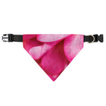 Pink Plumeria Flower Print Over The Collar Dog Bandana