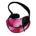 Pink Plumeria Flower Print Pet Sling Carrier