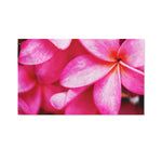 Pink Plumeria Flower Print Polyester Flag