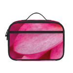 Pink Plumeria Flower Print Portable Lunch Bag