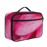 Pink Plumeria Flower Print Portable Lunch Bag