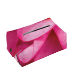 Pink Plumeria Flower Print Rectangle Tissue Box Cover