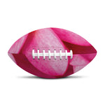 Pink Plumeria Flower Print Rugby Ball