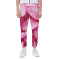 Pink Plumeria Flower Print Joggers