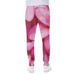 Pink Plumeria Flower Print Scuba Joggers