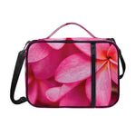 Pink Plumeria Flower Print Shoulder Strap Bible Bag