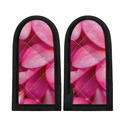 Pink Plumeria Flower Print Skillet Handle Cover