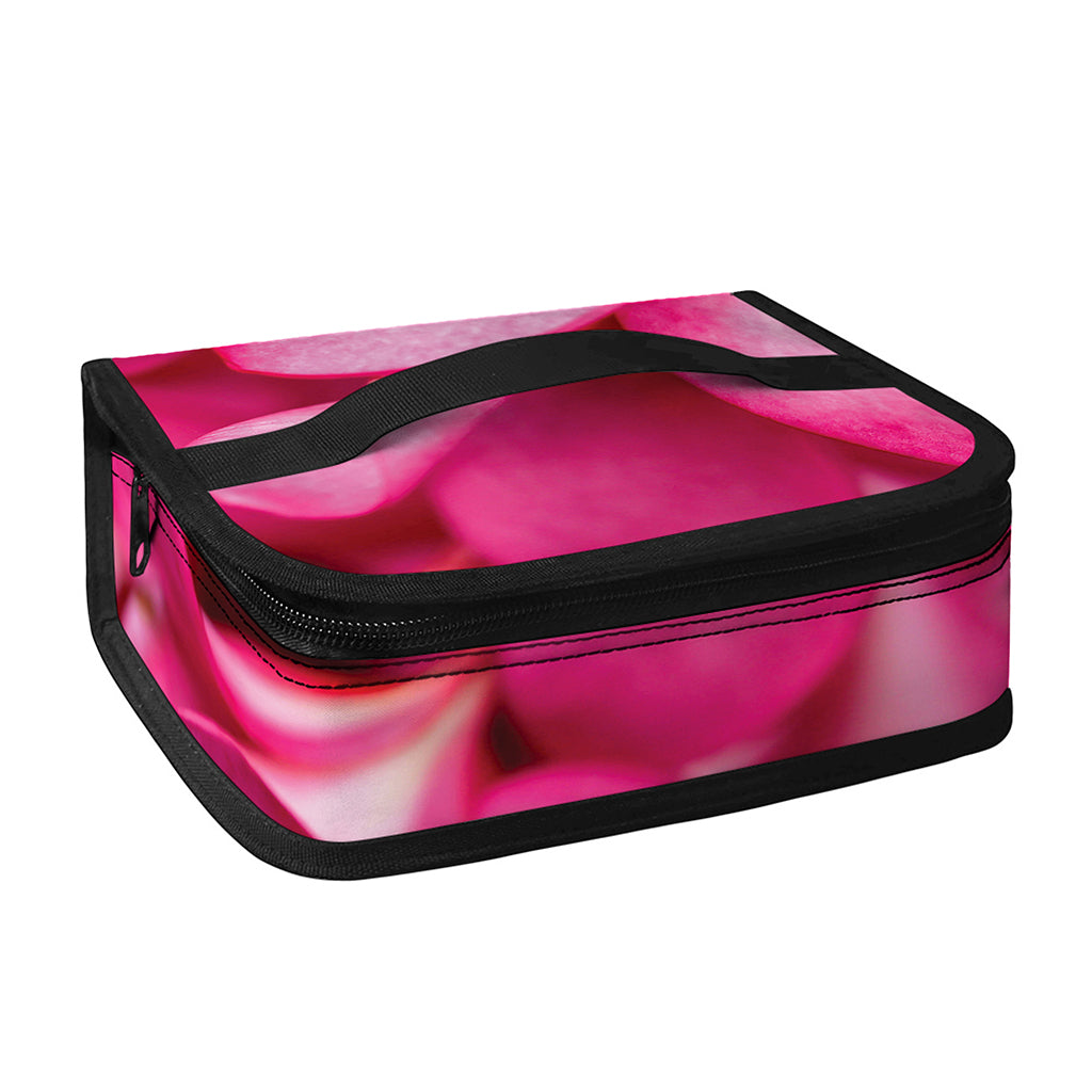 Pink Plumeria Flower Print Small Lunch Bag