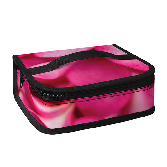 Pink Plumeria Flower Print Small Lunch Bag