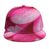 Pink Plumeria Flower Print Snapback Cap