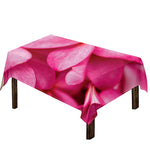 Pink Plumeria Flower Print Tablecloth