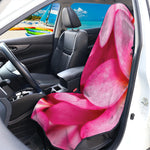 Pink Plumeria Flower Print Waterproof Car Seat Cover