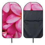 Pink Plumeria Flower Print Waterproof Car Seat Cover