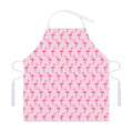 Pink Polka Dot Flamingo Pattern Print Adjustable Apron