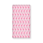 Pink Polka Dot Flamingo Pattern Print Baby Crib Sheet