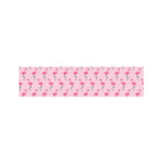 Pink Polka Dot Flamingo Pattern Print Bed Runner