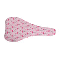 Pink Polka Dot Flamingo Pattern Print Bicycle Seat Cover