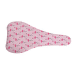 Pink Polka Dot Flamingo Pattern Print Bicycle Seat Cover
