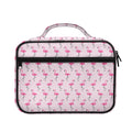 Pink Polka Dot Flamingo Pattern Print Briefcase Bible Bag
