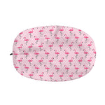 Pink Polka Dot Flamingo Pattern Print Car Side Mirror Covers