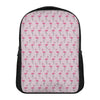 Pink Polka Dot Flamingo Pattern Print Casual Backpack