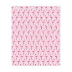 Pink Polka Dot Flamingo Pattern Print Curtain